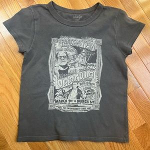 Brandy Melville Hailie Frankenstein Tee brand new vintage black/dark grey